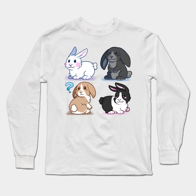 Baby Bunnies Long Sleeve T-Shirt by leashonlife